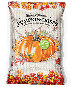 Sour Cream and Chives pumpkin crisps